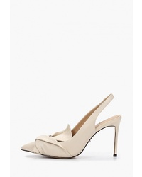 Бежевые кожаные туфли от Vitacci