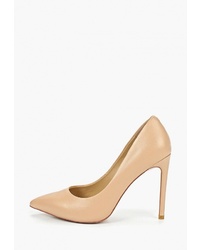 Бежевые кожаные туфли от Vitacci