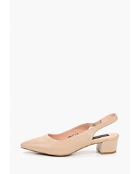 Бежевые кожаные туфли от Winzor