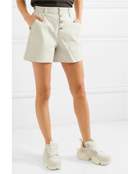 Женские бежевые кожаные шорты от RtA