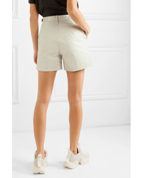 Женские бежевые кожаные шорты от RtA