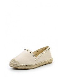 Женские бежевые кожаные эспадрильи от Guapissima