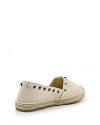 Женские бежевые кожаные эспадрильи от Guapissima