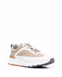 Мужские бежевые кроссовки от Brunello Cucinelli