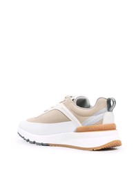Мужские бежевые кроссовки от Brunello Cucinelli