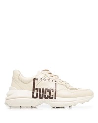 Мужские бежевые кроссовки от Gucci