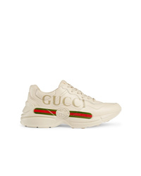 Женские бежевые кроссовки от Gucci