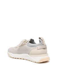 Мужские бежевые кроссовки от Santoni