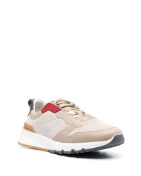 Мужские бежевые кроссовки от Brunello Cucinelli