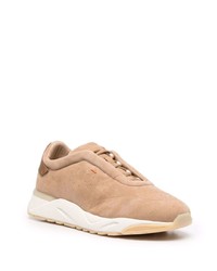 Мужские бежевые кроссовки от Santoni