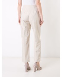 Женские бежевые льняные брюки-галифе от DELPOZO