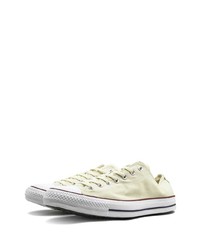 Мужские бежевые низкие кеды из плотной ткани от Converse