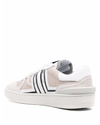 Мужские бежевые низкие кеды из плотной ткани от Lanvin