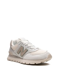 Мужские бежевые низкие кеды от New Balance