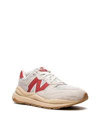 Мужские бежевые низкие кеды от New Balance