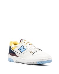 Мужские бежевые низкие кеды от New Balance