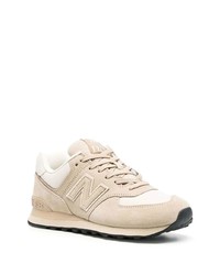 Мужские бежевые низкие кеды от New Balance