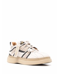 Мужские бежевые низкие кеды от Buscemi