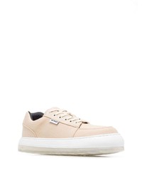 Мужские бежевые низкие кеды от Sunnei