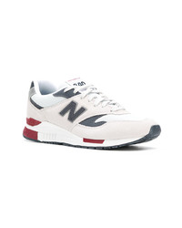 Мужские бежевые низкие кеды от New Balance