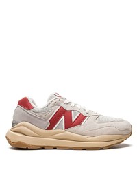 Мужские бежевые низкие кеды от New Balance