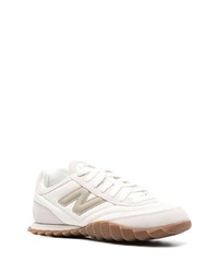 Мужские бежевые низкие кеды от New Balance