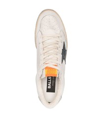 Мужские бежевые низкие кеды от Golden Goose