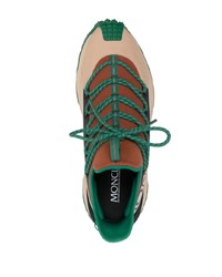 Мужские бежевые низкие кеды от Moncler