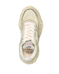 Мужские бежевые низкие кеды от Maison Mihara Yasuhiro