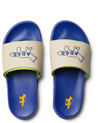 Мужские бежевые резиновые сандалии от MAISON KITSUNÉ