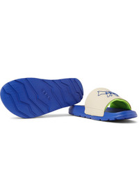 Мужские бежевые резиновые сандалии от MAISON KITSUNÉ