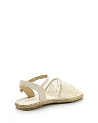 Бежевые сандалии на плоской подошве от Vero Moda