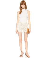 Женские бежевые сатиновые шорты от Alice + Olivia