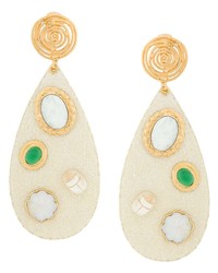 Бежевые серьги от Gas Bijoux