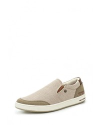 Мужские бежевые слипоны от Carrera