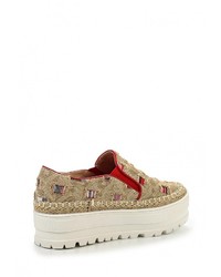 Женские бежевые слипоны от Daze