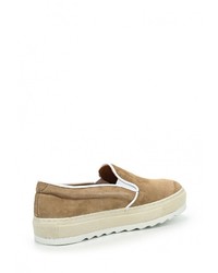 Женские бежевые слипоны от La Coleccion