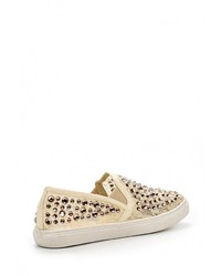 Женские бежевые слипоны от Super Mode