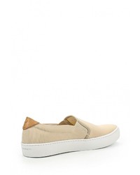 Женские бежевые слипоны от Vagabond