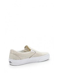 Женские бежевые слипоны от Vans