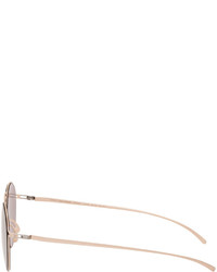 Женские бежевые солнцезащитные очки от Maison Margiela