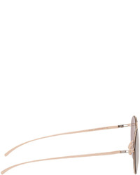 Женские бежевые солнцезащитные очки от Maison Margiela
