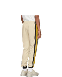 Мужские бежевые спортивные штаны от Gucci
