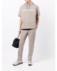 Мужские бежевые спортивные штаны от Emporio Armani