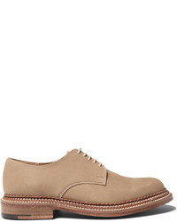 Бежевые туфли дерби от Grenson