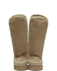 Бежевые угги от Mou