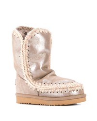 Бежевые угги от Mou