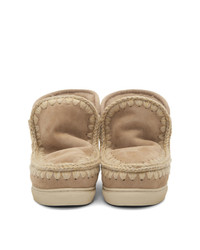 Бежевые угги от Mou