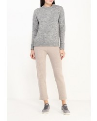 Бежевые узкие брюки от Brusnika