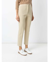 Бежевые узкие брюки от Egrey